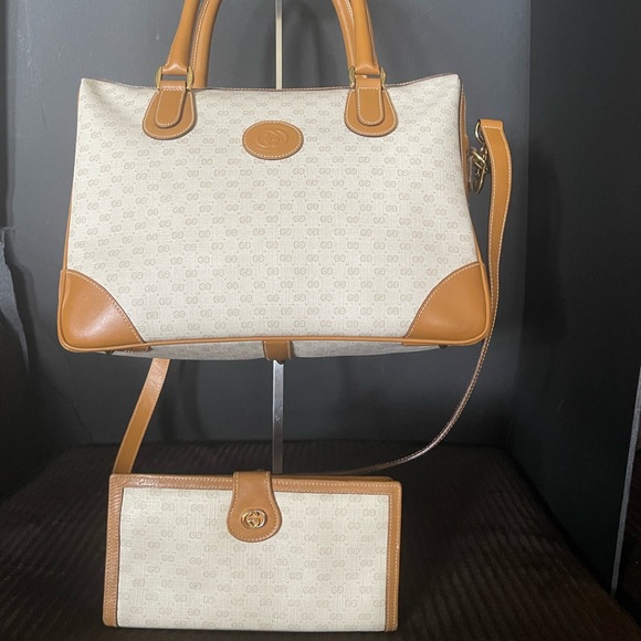 GUCCI BOSTON BAG & WALLET SET - Picture 6 of 10